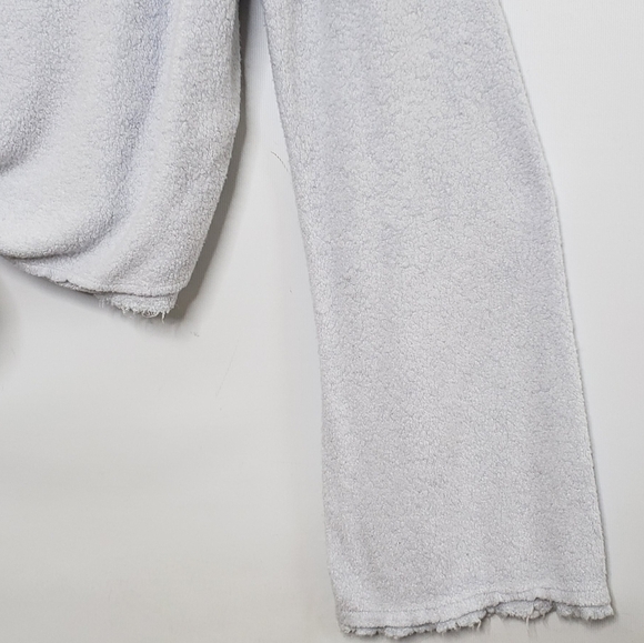 Free People Emma Henley Slouchy Terry Knit Cropped Top Women's Large Blue Grey - Picture 5 of 15